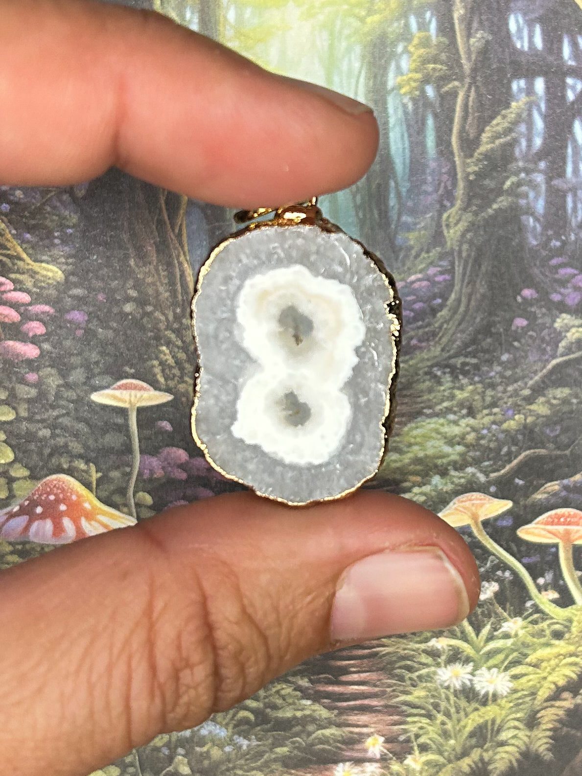 Agate Geode Pendant AG28