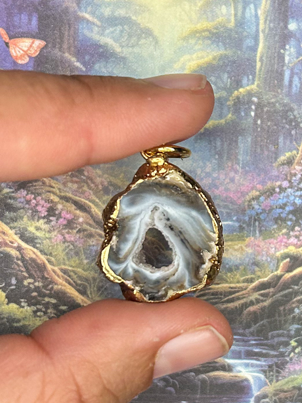 Agate Geode Pendant AG46