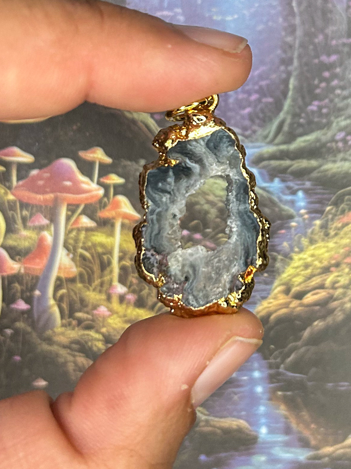 Agate Geode Pendant AG41