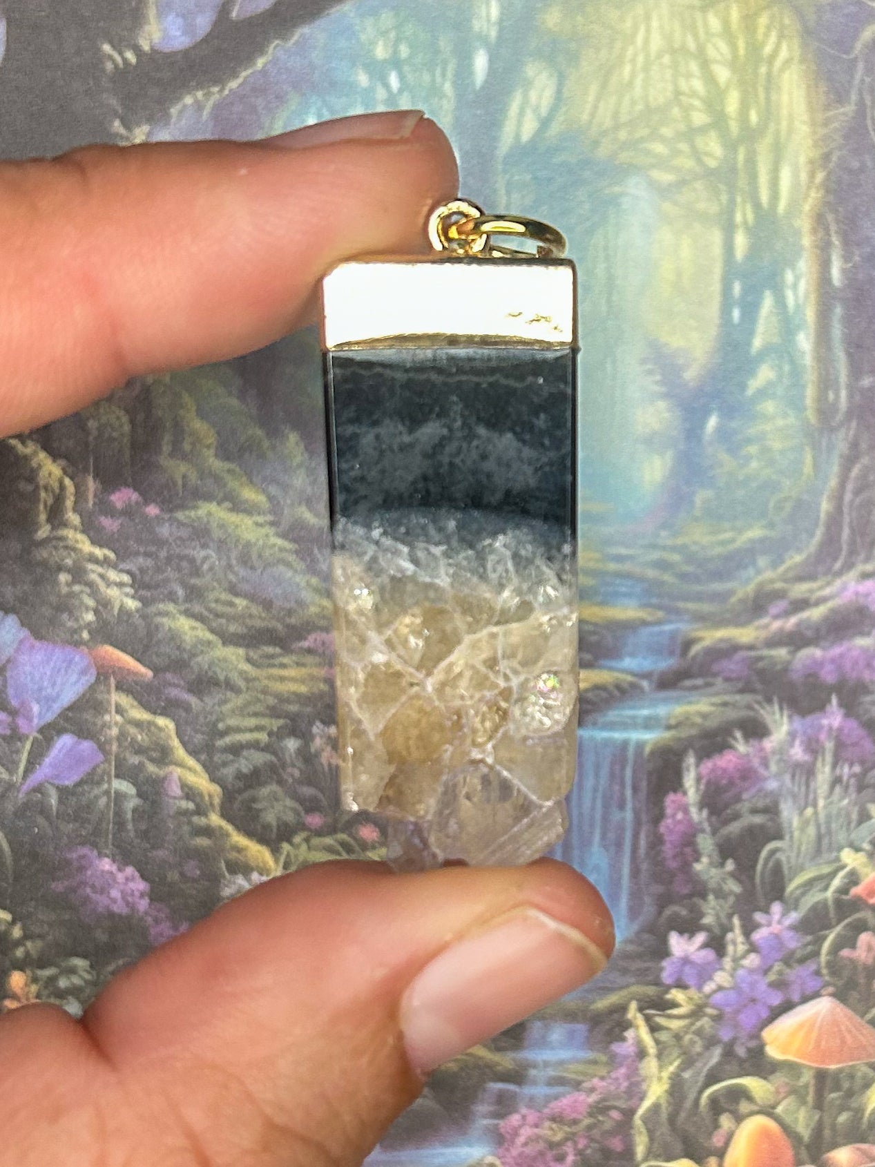 Agate Geode Pendant AG19