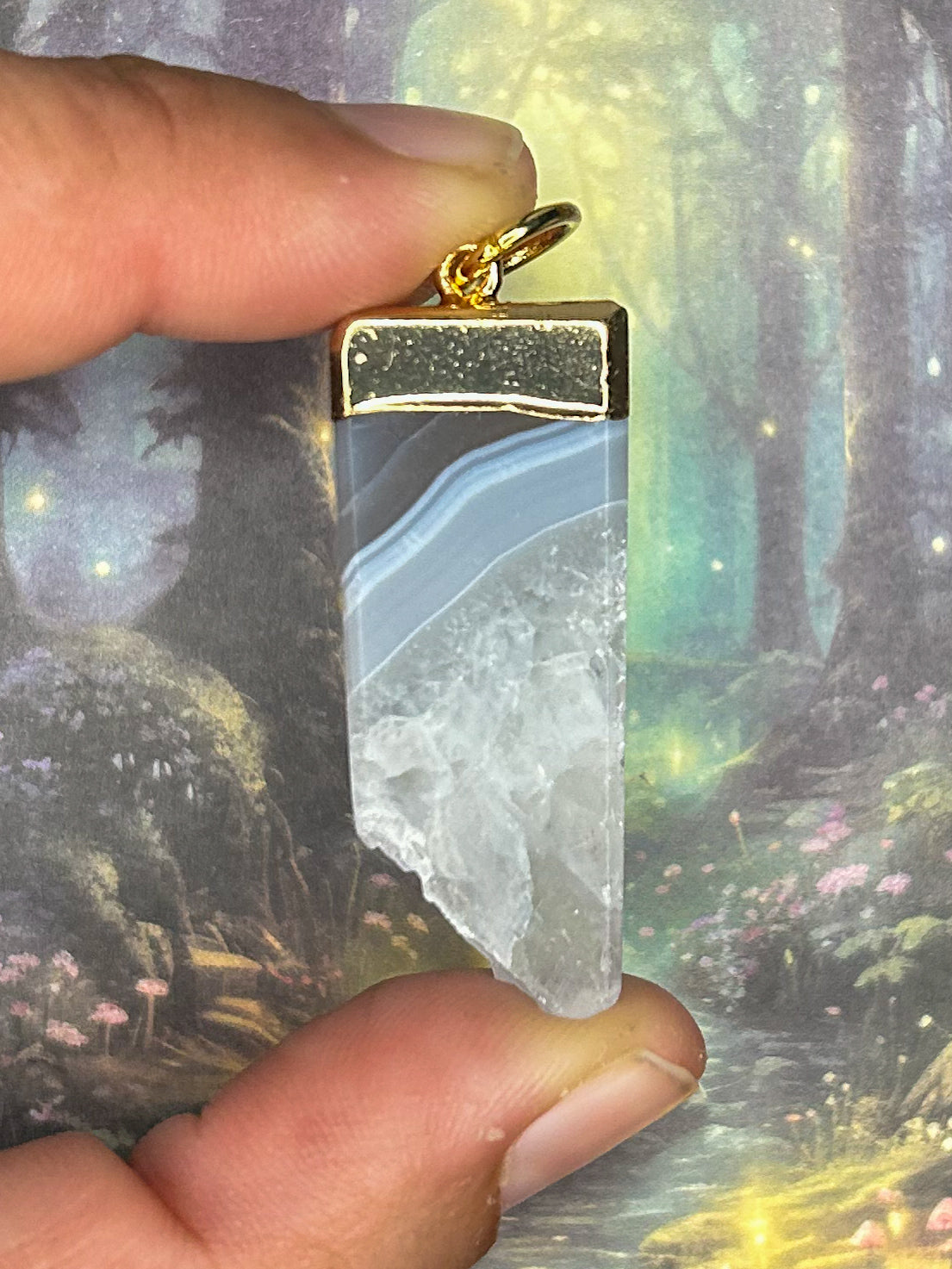 Agate Geode Pendant AG15