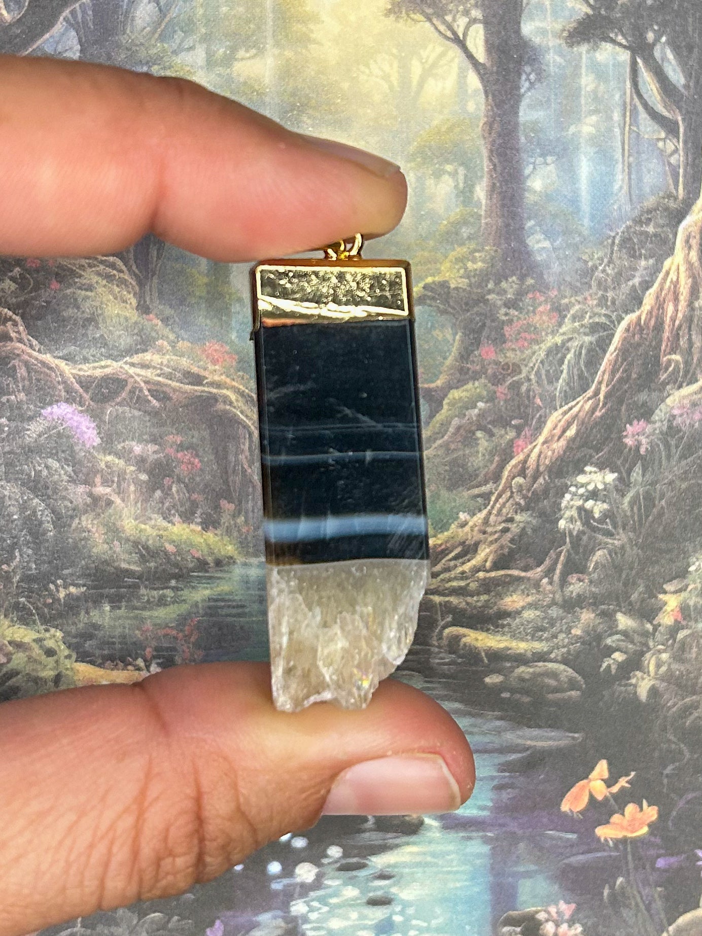 Agate Geode Pendant AG18