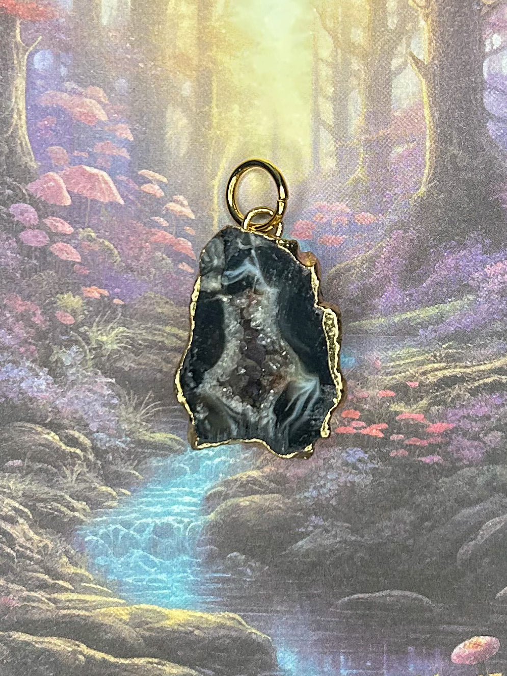 Agate Geode Pendant AG47