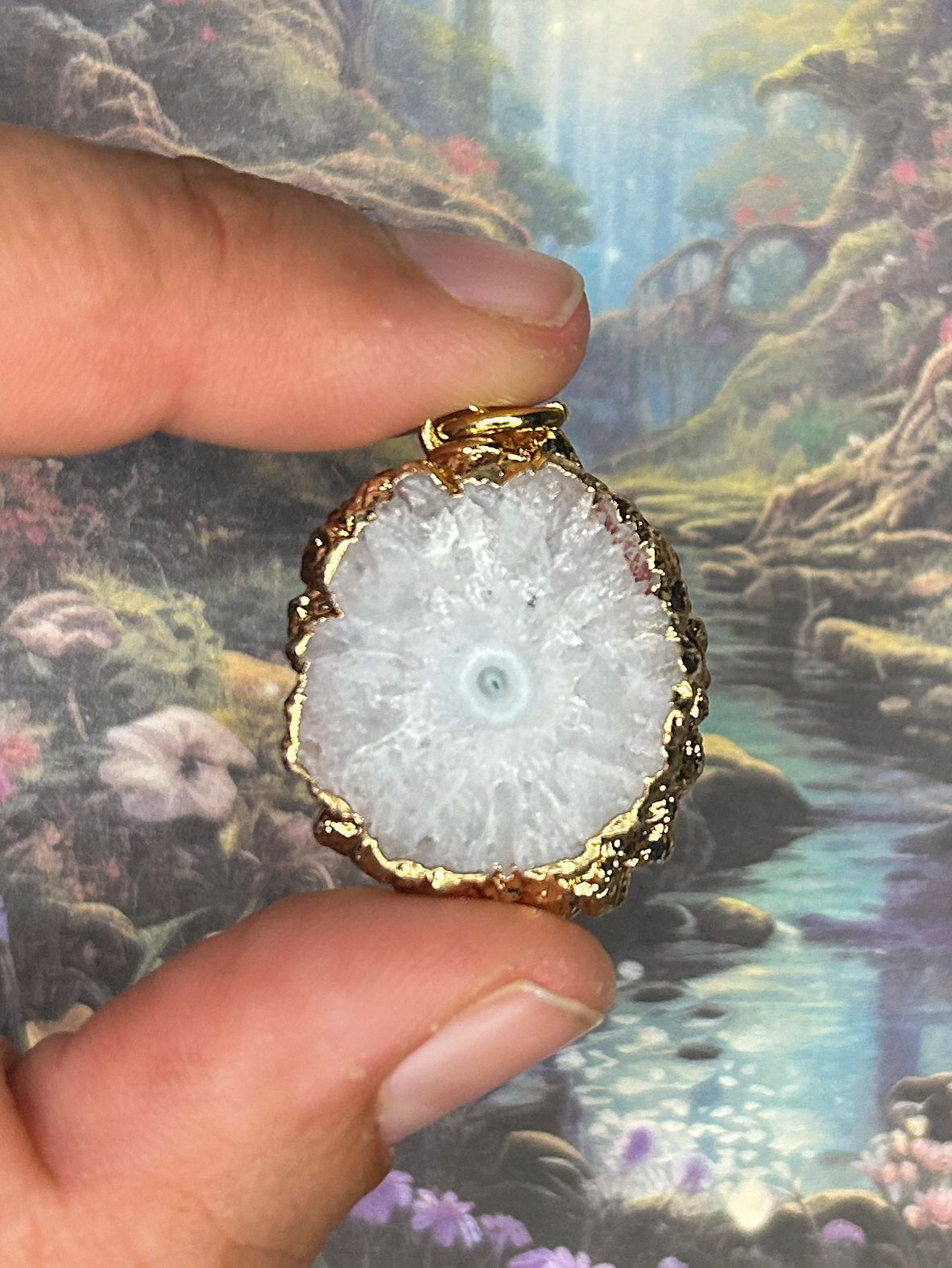 Agate Geode Pendant AG25