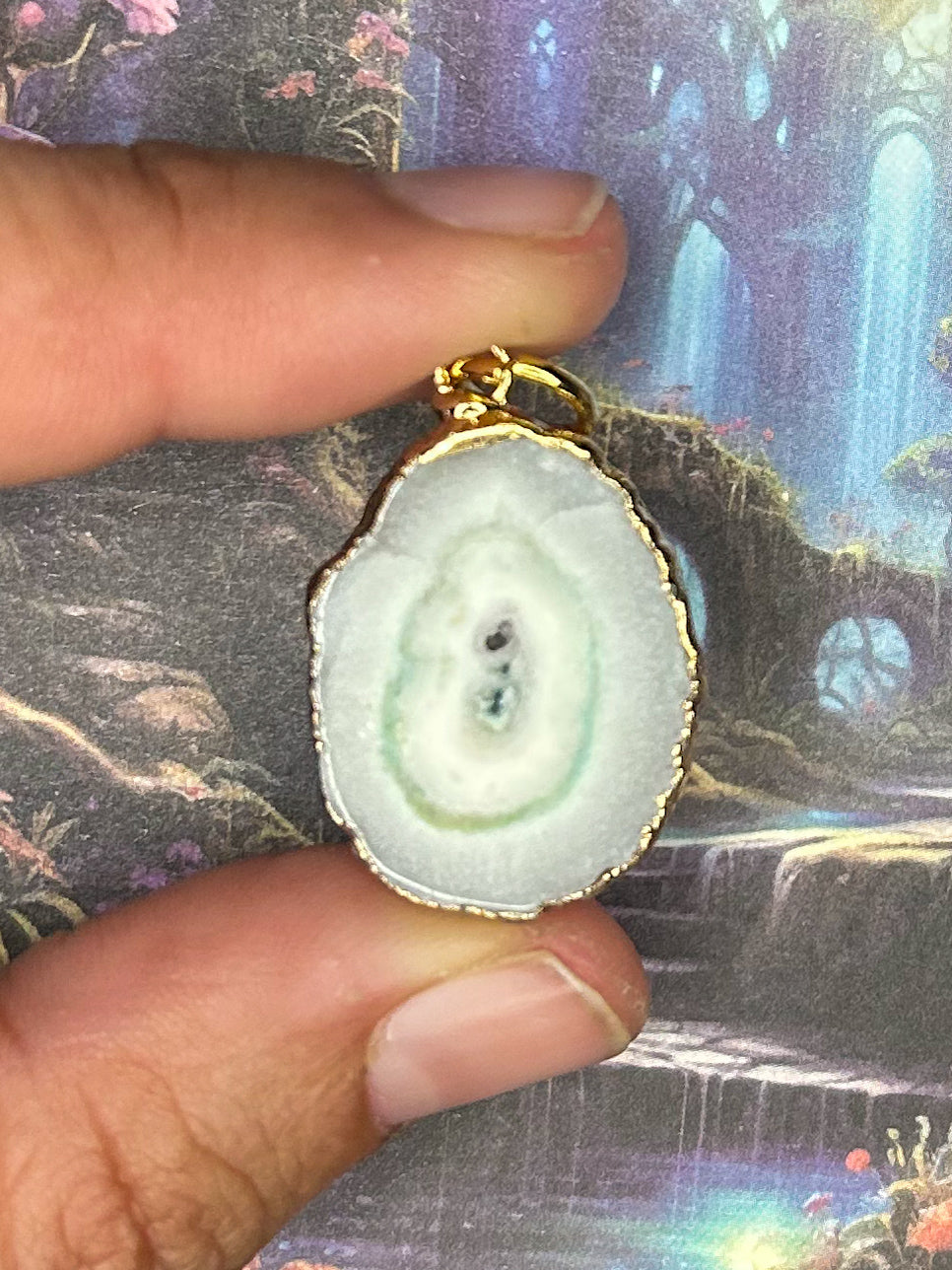 Agate Geode Pendant AG23