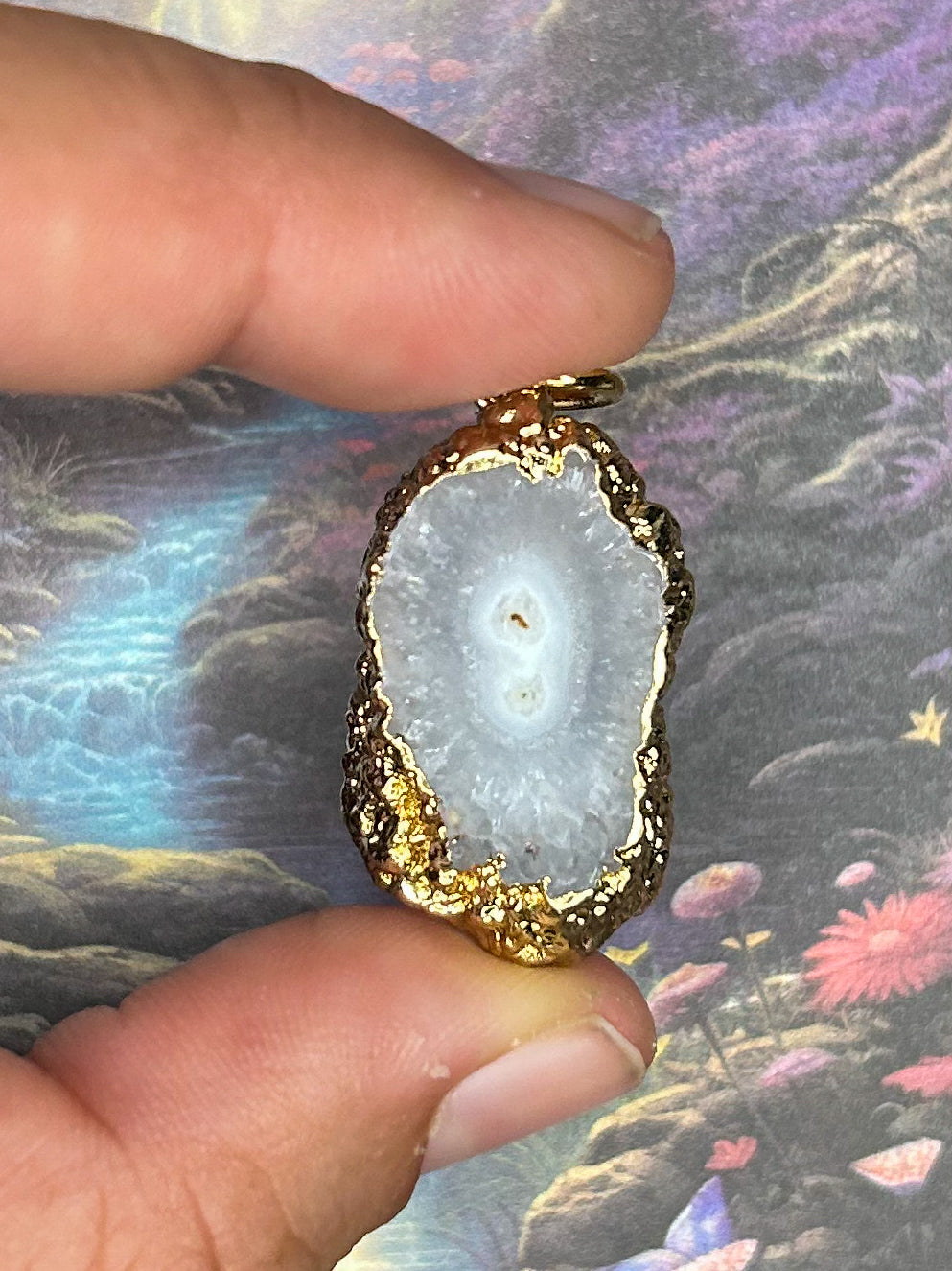 Agate Geode Pendant AG27