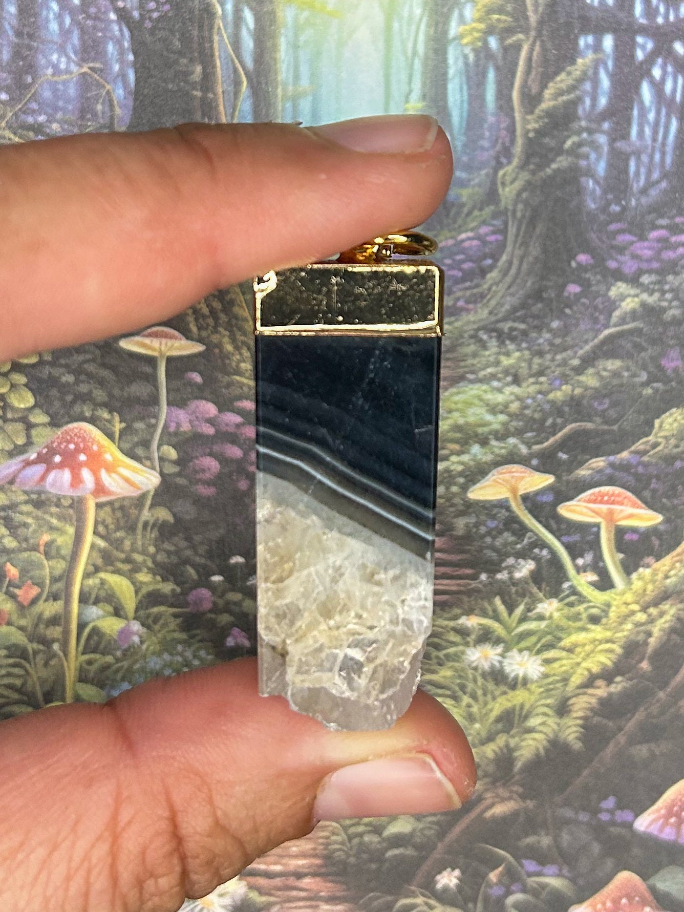 Agate Geode Pendant AG21