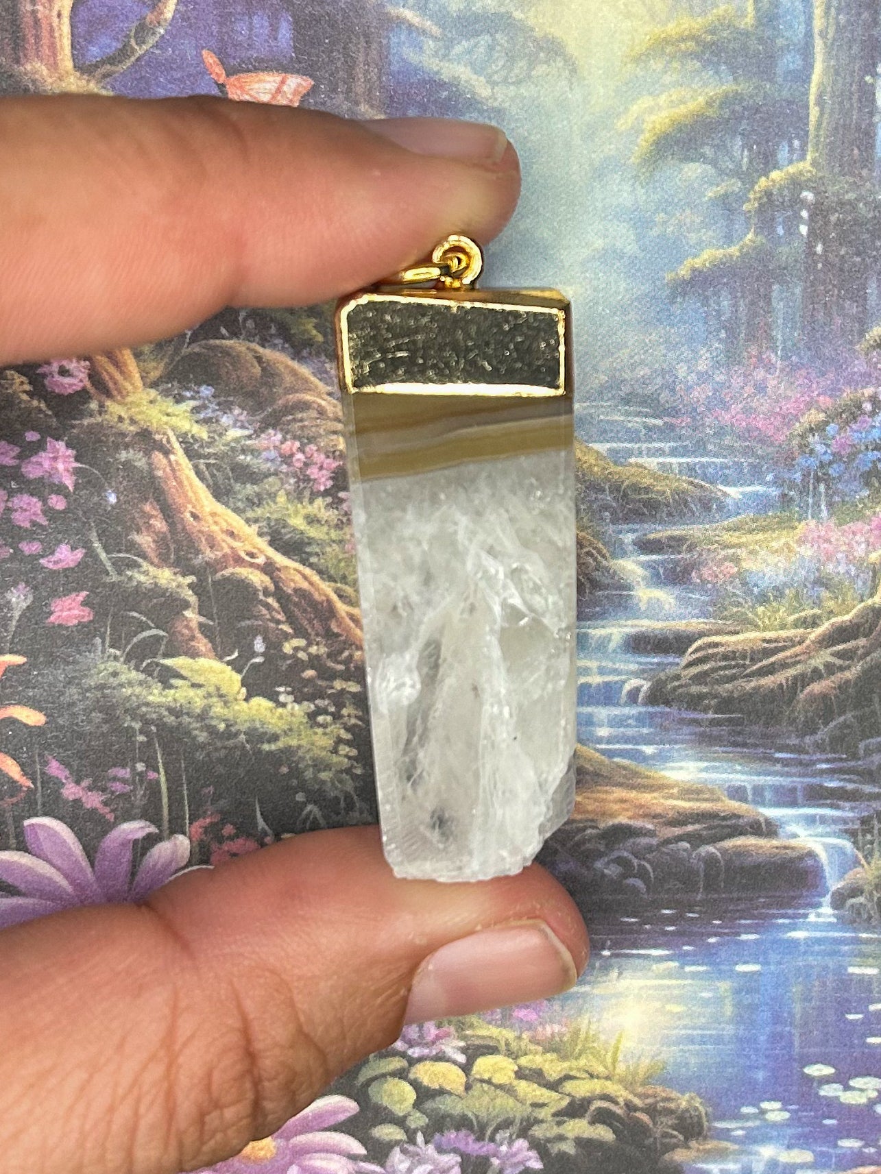 Agate Geode Pendant AG14
