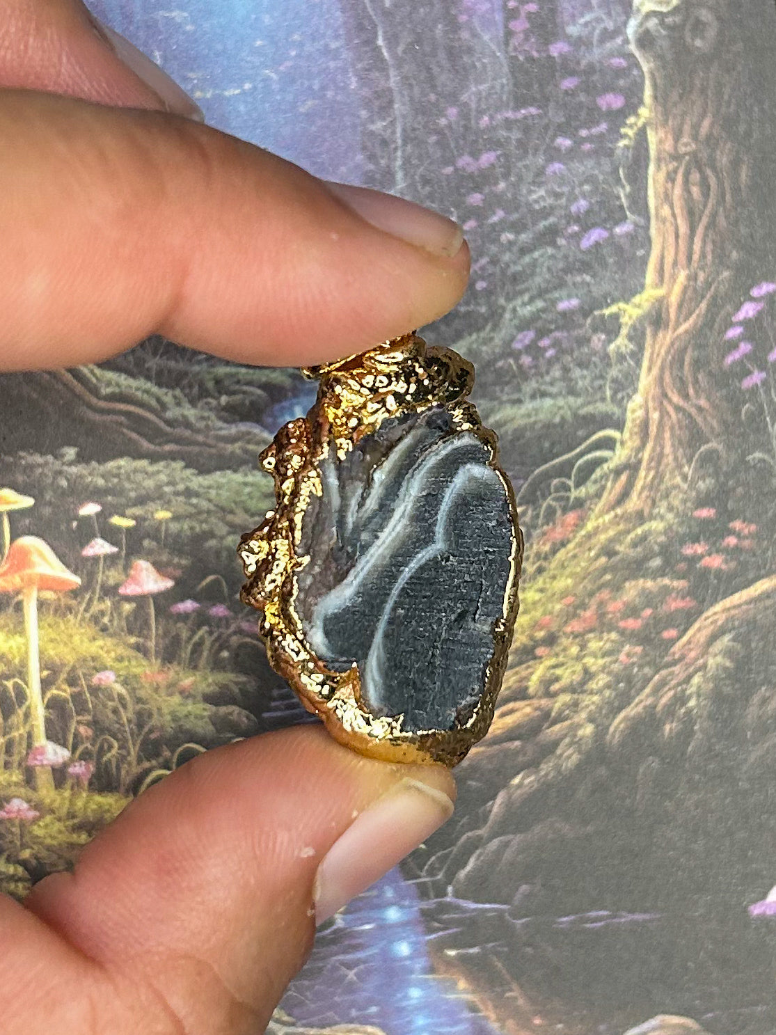 Agate Geode Pendant AG40
