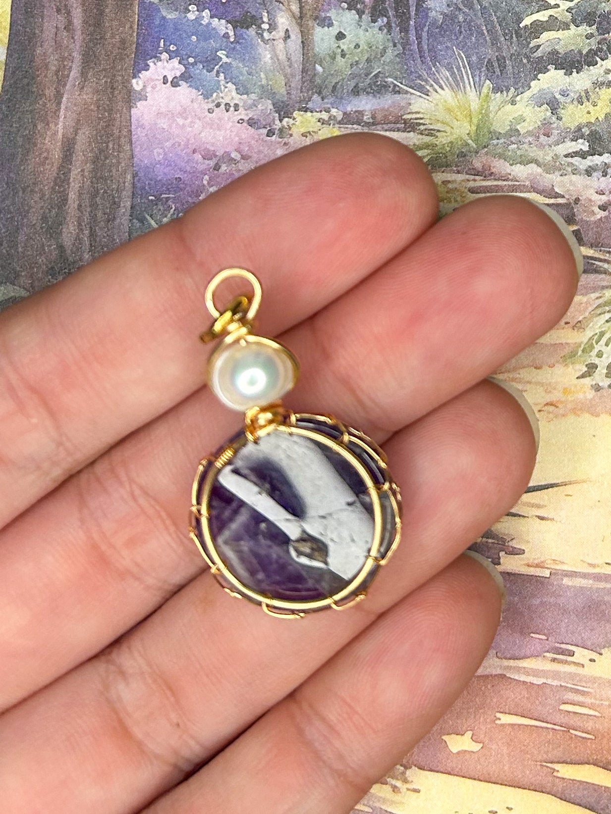 Amethyst Pendant 1AM08
