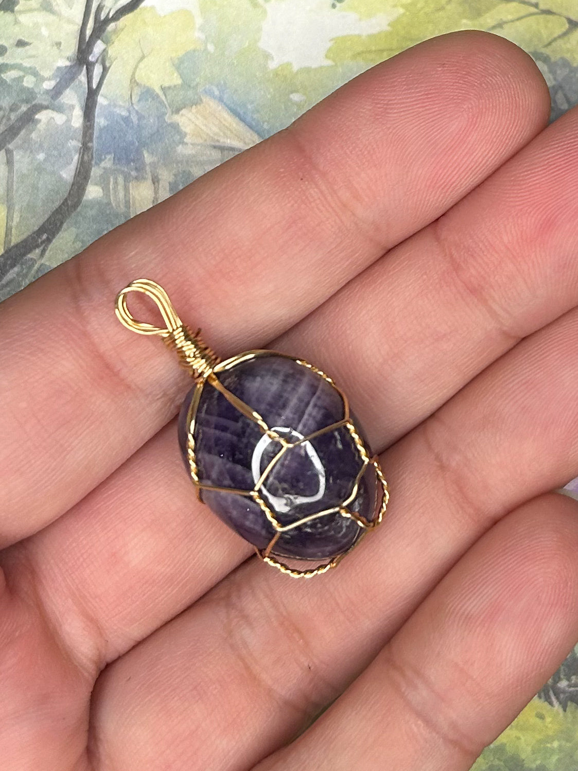 Amethyst Pendant 1AM04
