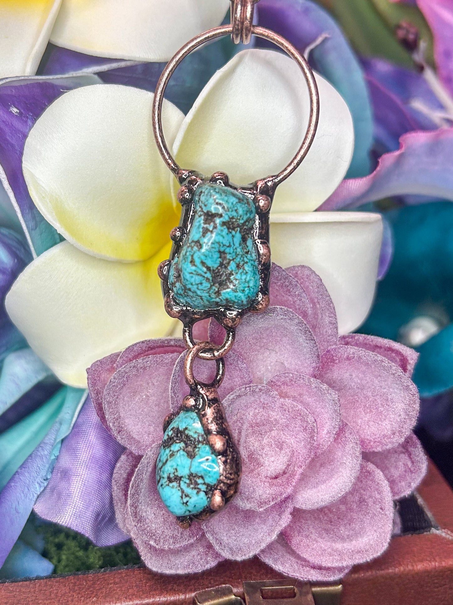 Turquoise Howlite Pendant TH05