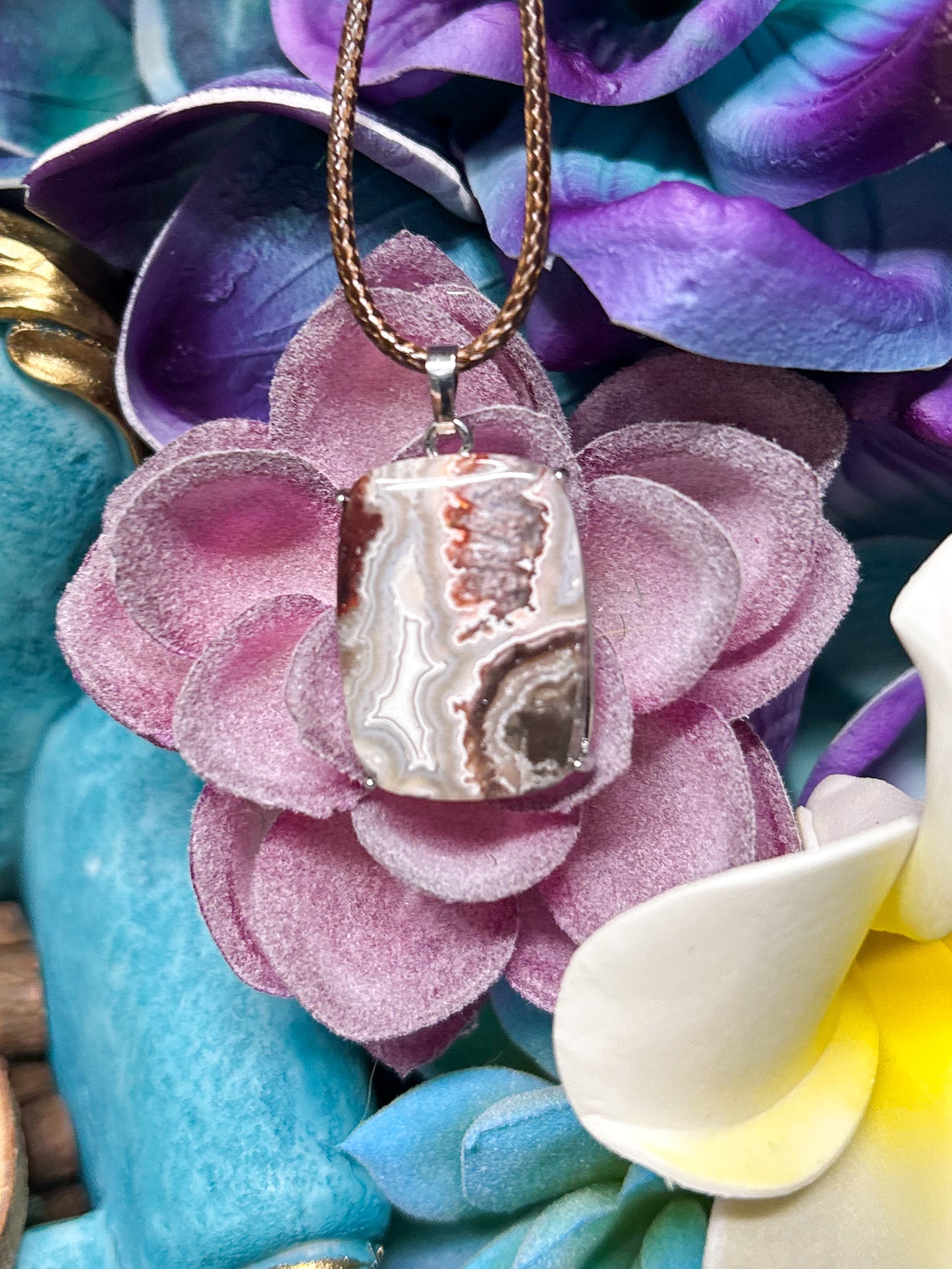Crazy Lace Agate Pendant CL01