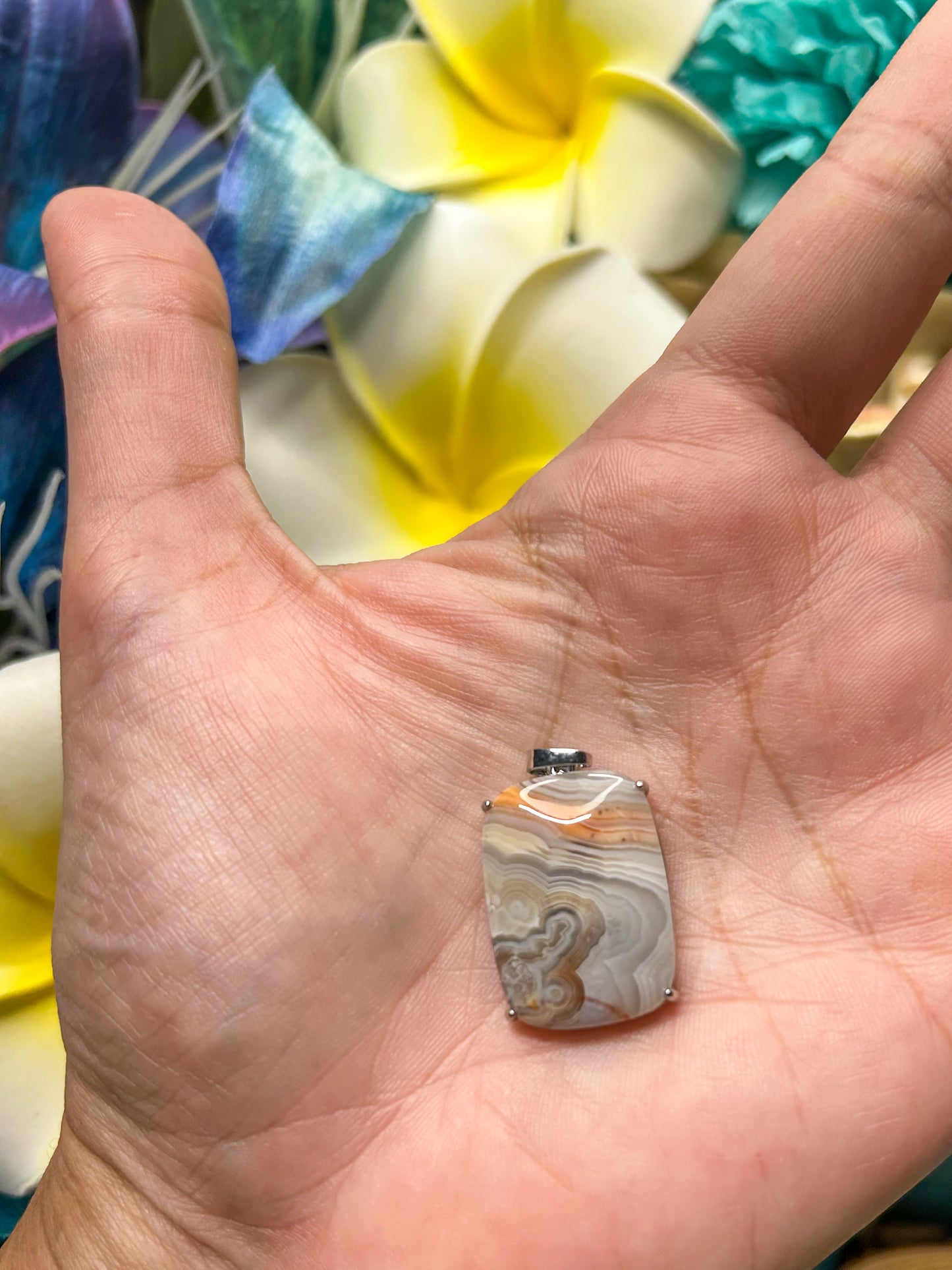 Crazy Lace Agate Pendant CL03