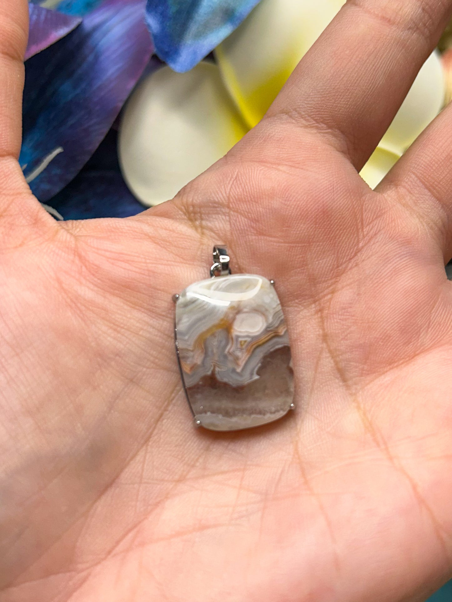 Crazy Lace Agate Pendant CL05
