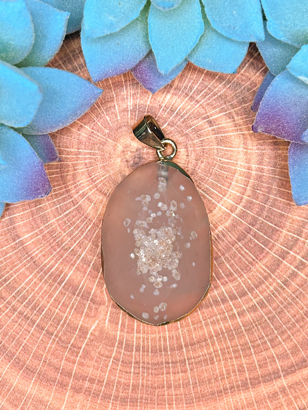 Cherry Blossom Agate Pendant CB15