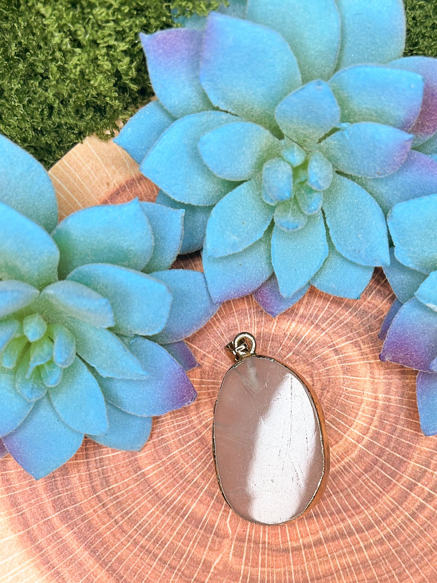 Cherry Blossom Agate Pendant CB15