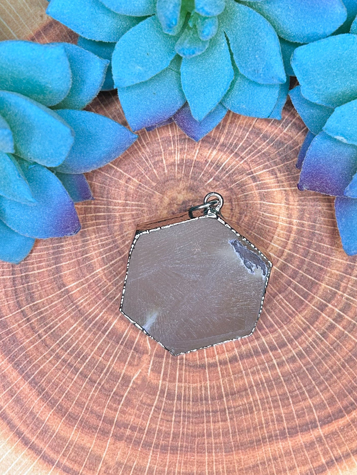 Cherry Blossom Agate Pendant CB29