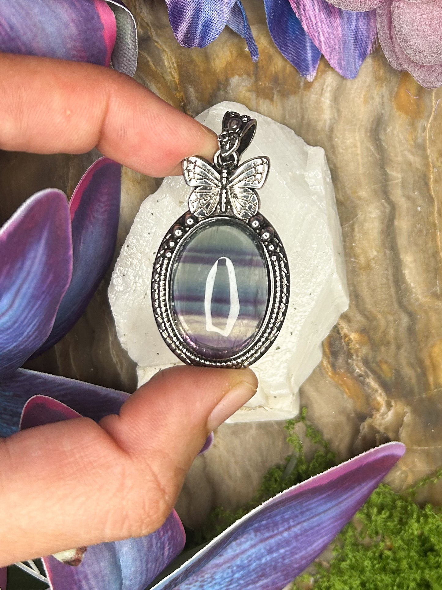 Fluorite Pendant FL66