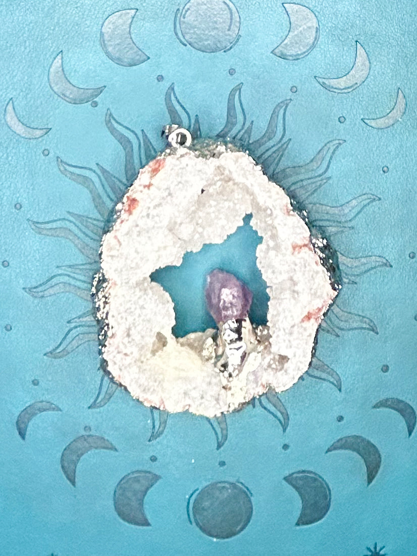 Agate Druzy Pendant DZ09