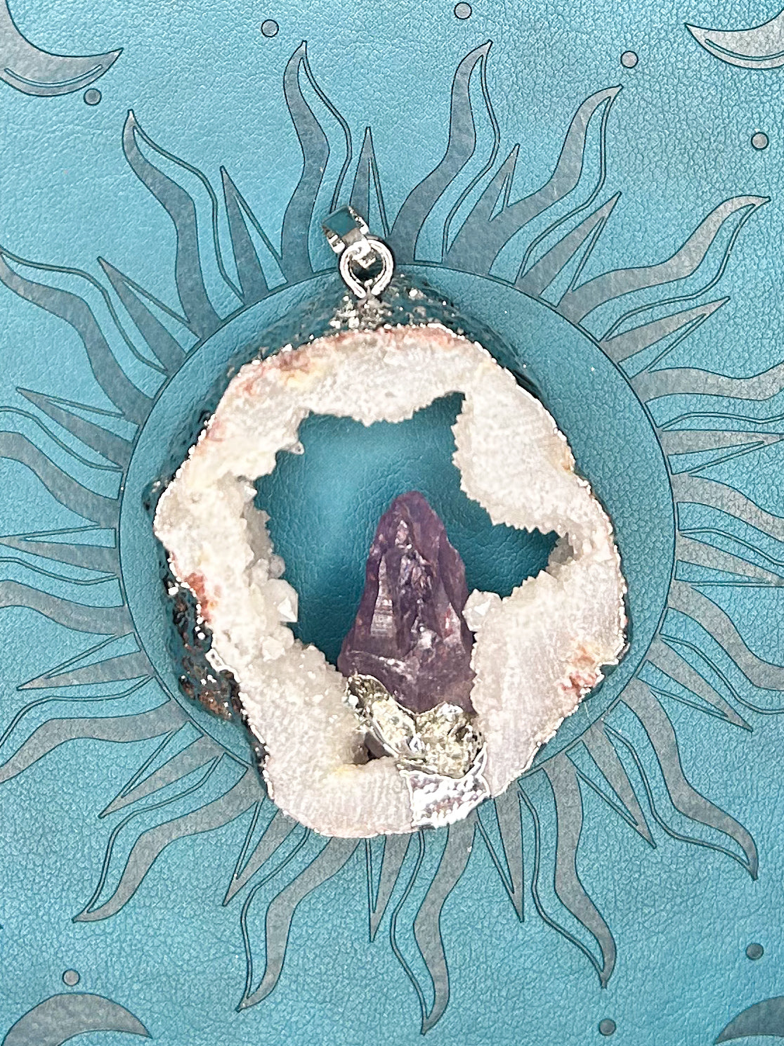 Agate Druzy Pendant DZ07