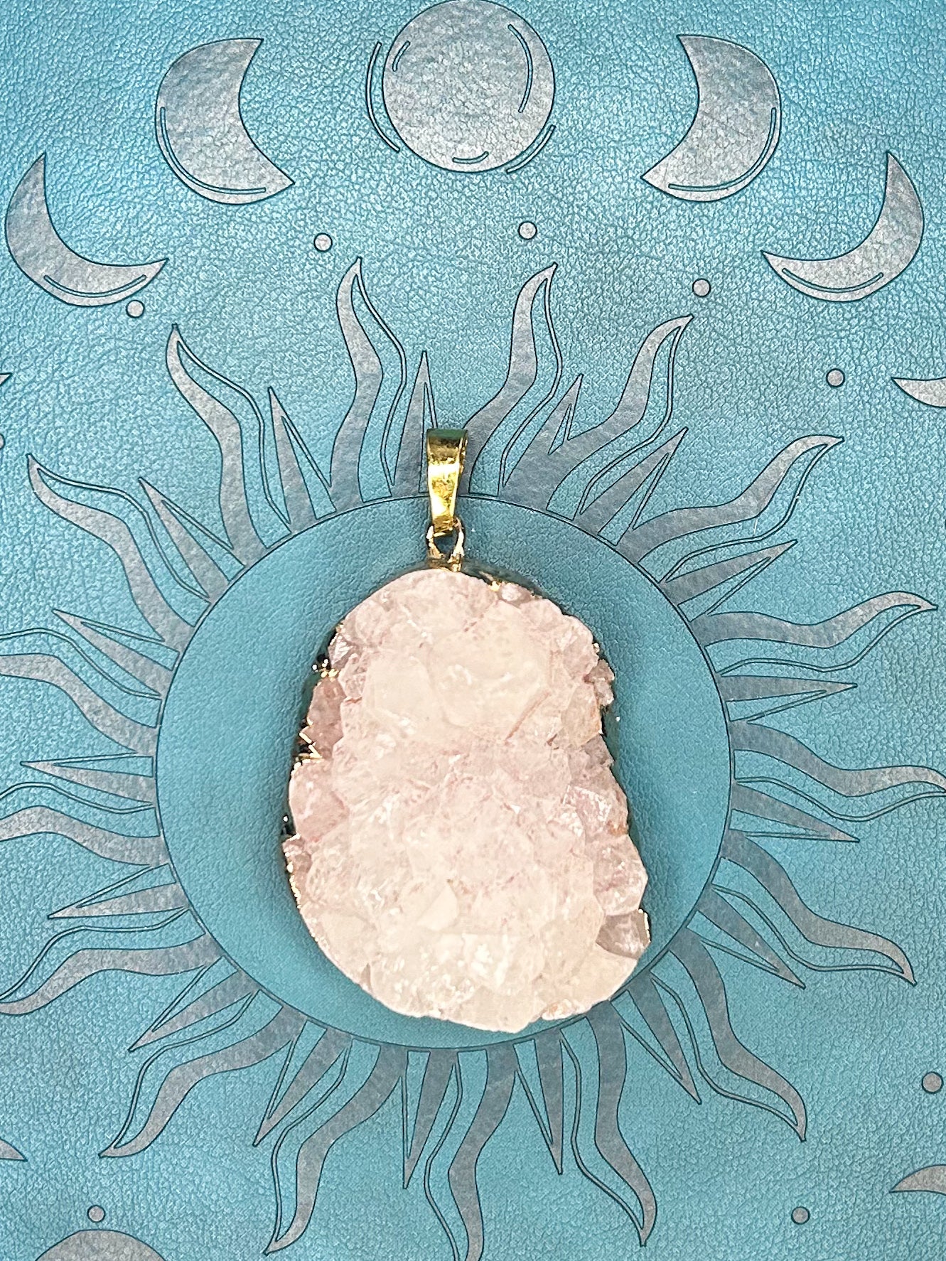 Agate Druzy Pendant DZ43