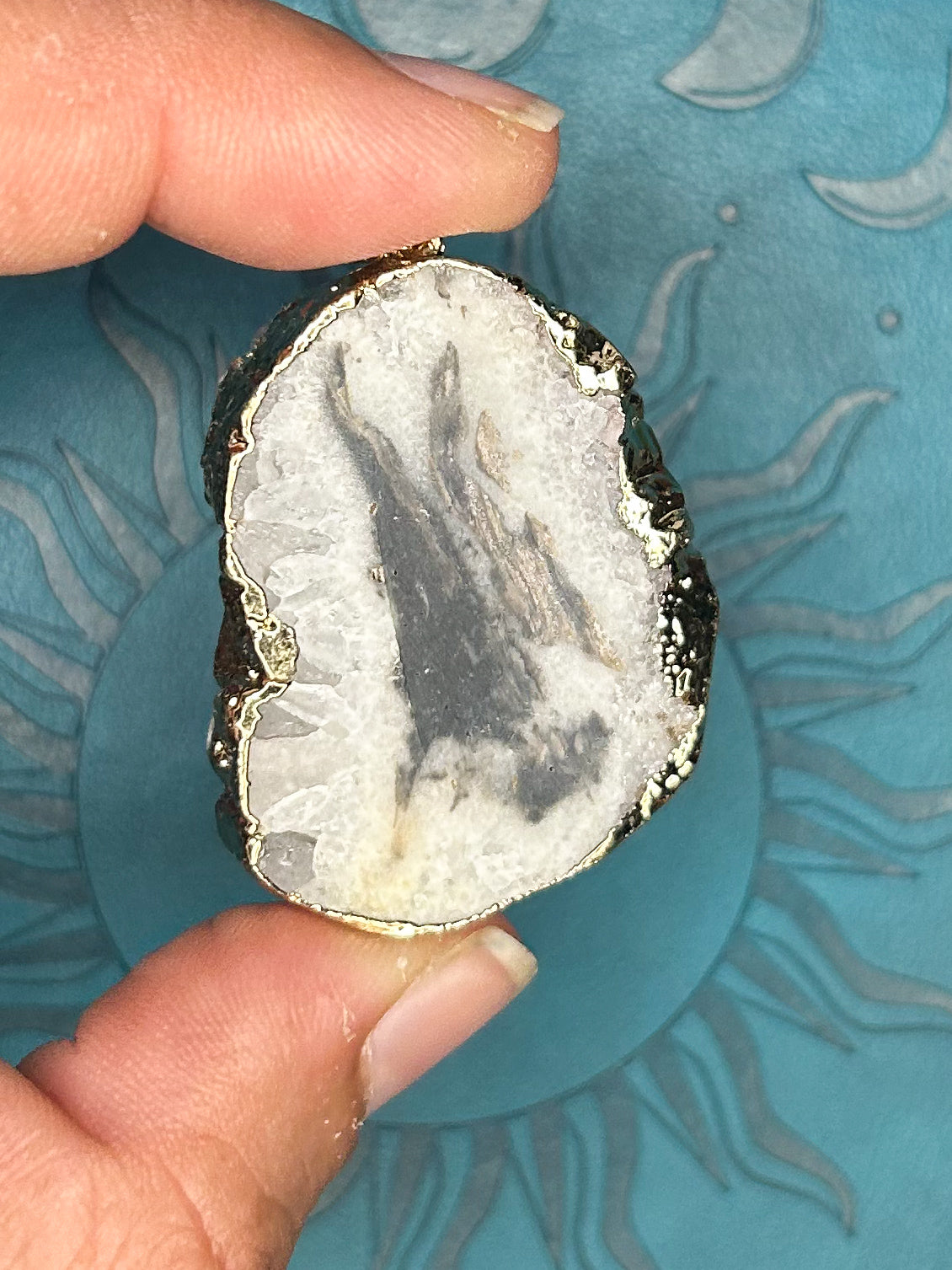 Agate Druzy Pendant DZ43
