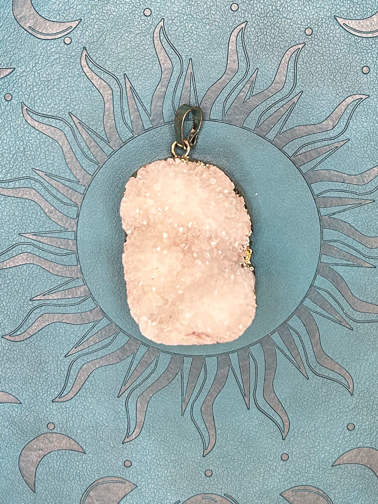 Agate Druzy Pendant DZ37