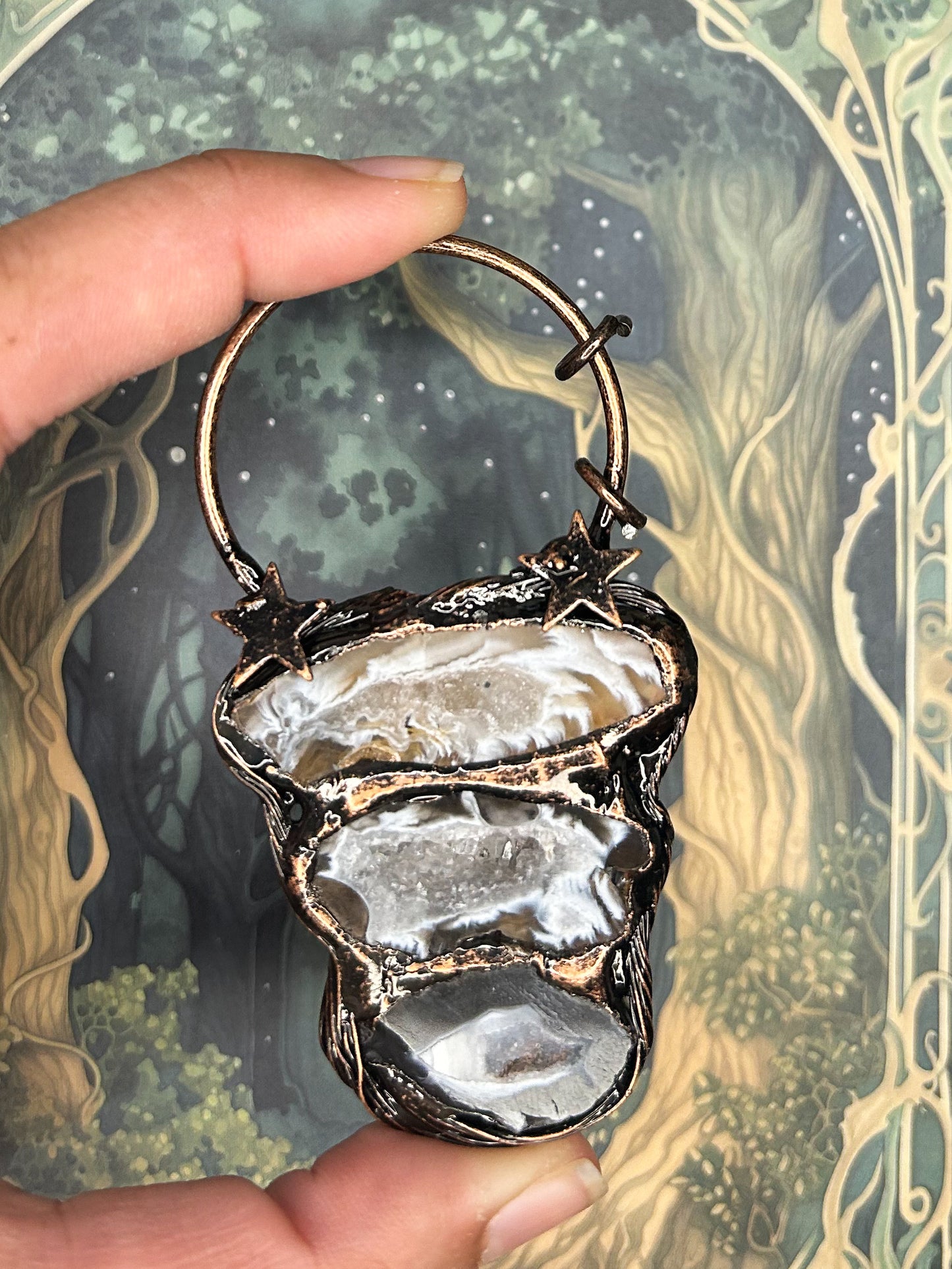 Agate Geode Pendant AG07