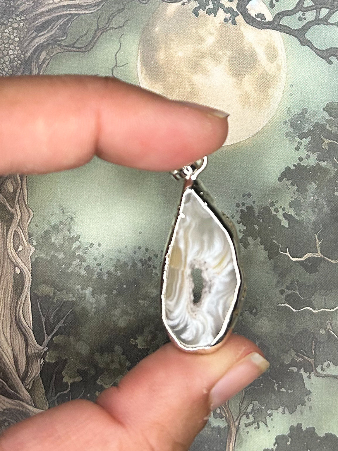 Agate Geode Pendant AG33