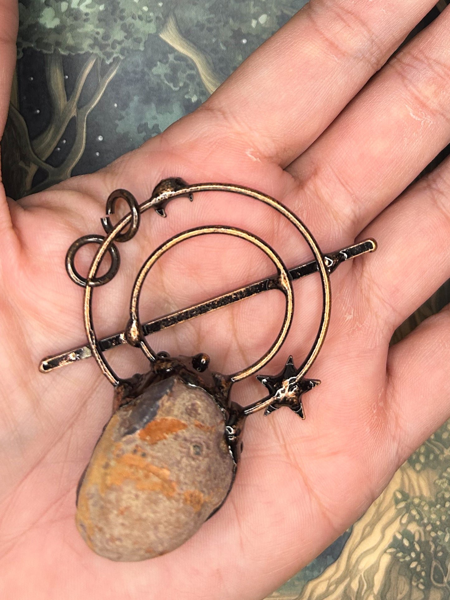 Agate Geode Pendant AG12