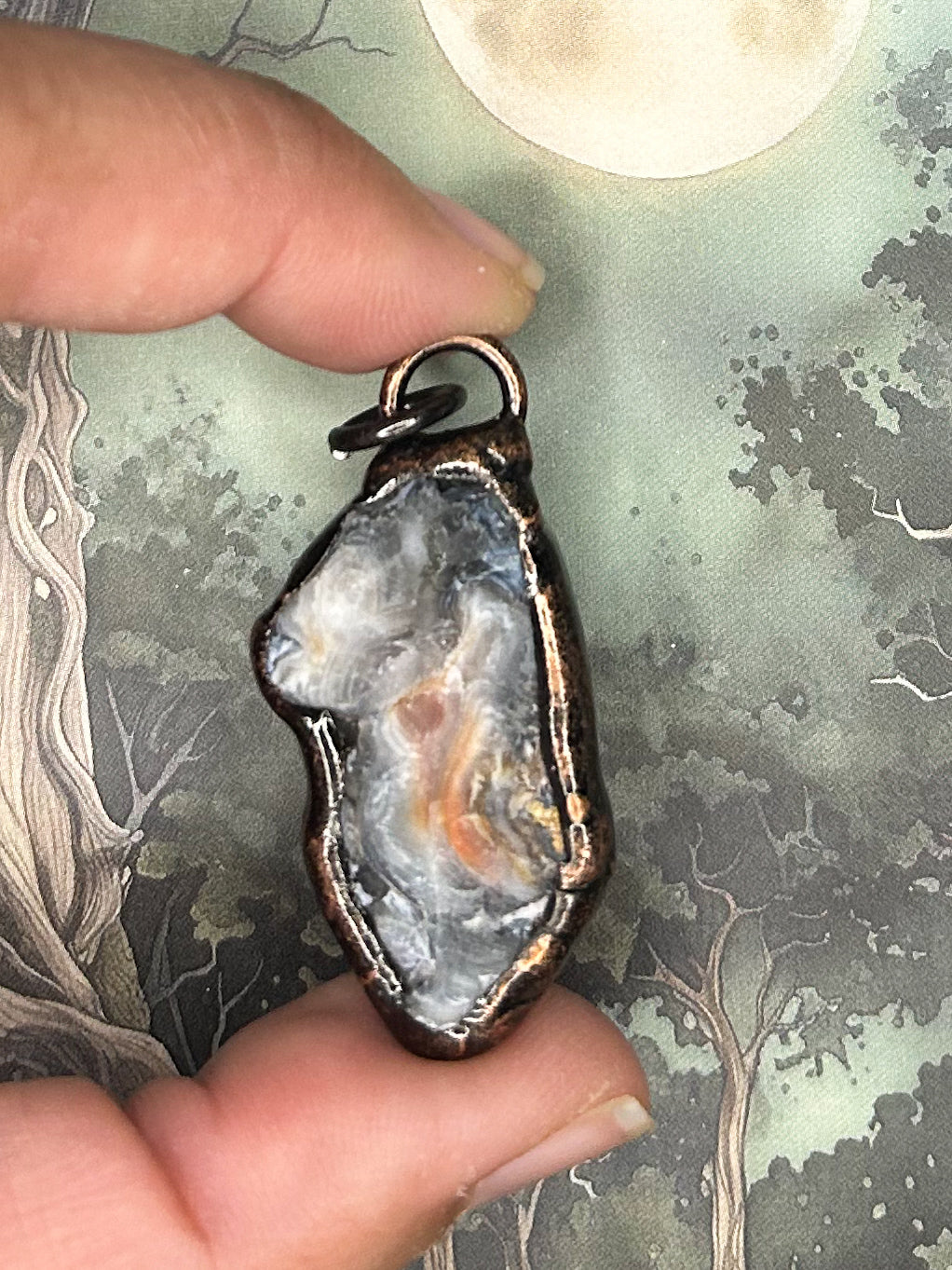Agate Geode Pendant AG04
