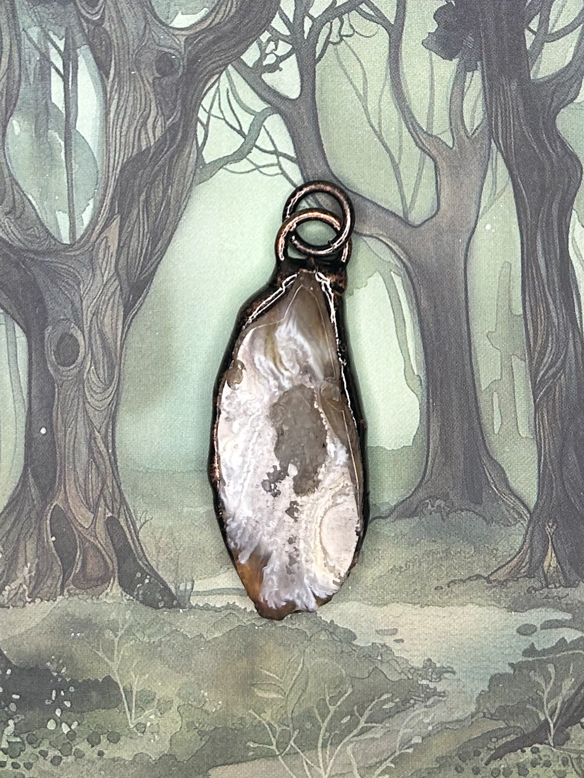 Agate Geode Pendant AG03
