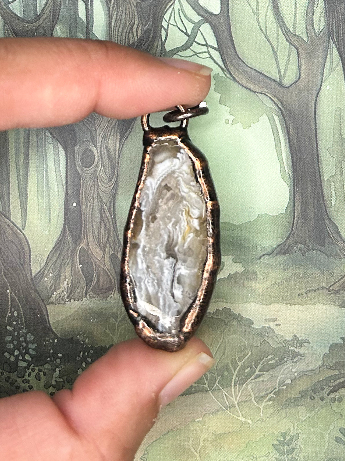 Agate Geode Pendant AG03