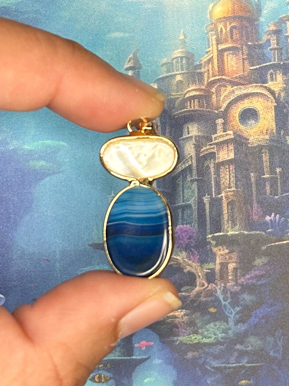 Agate Slice Pendant AS68