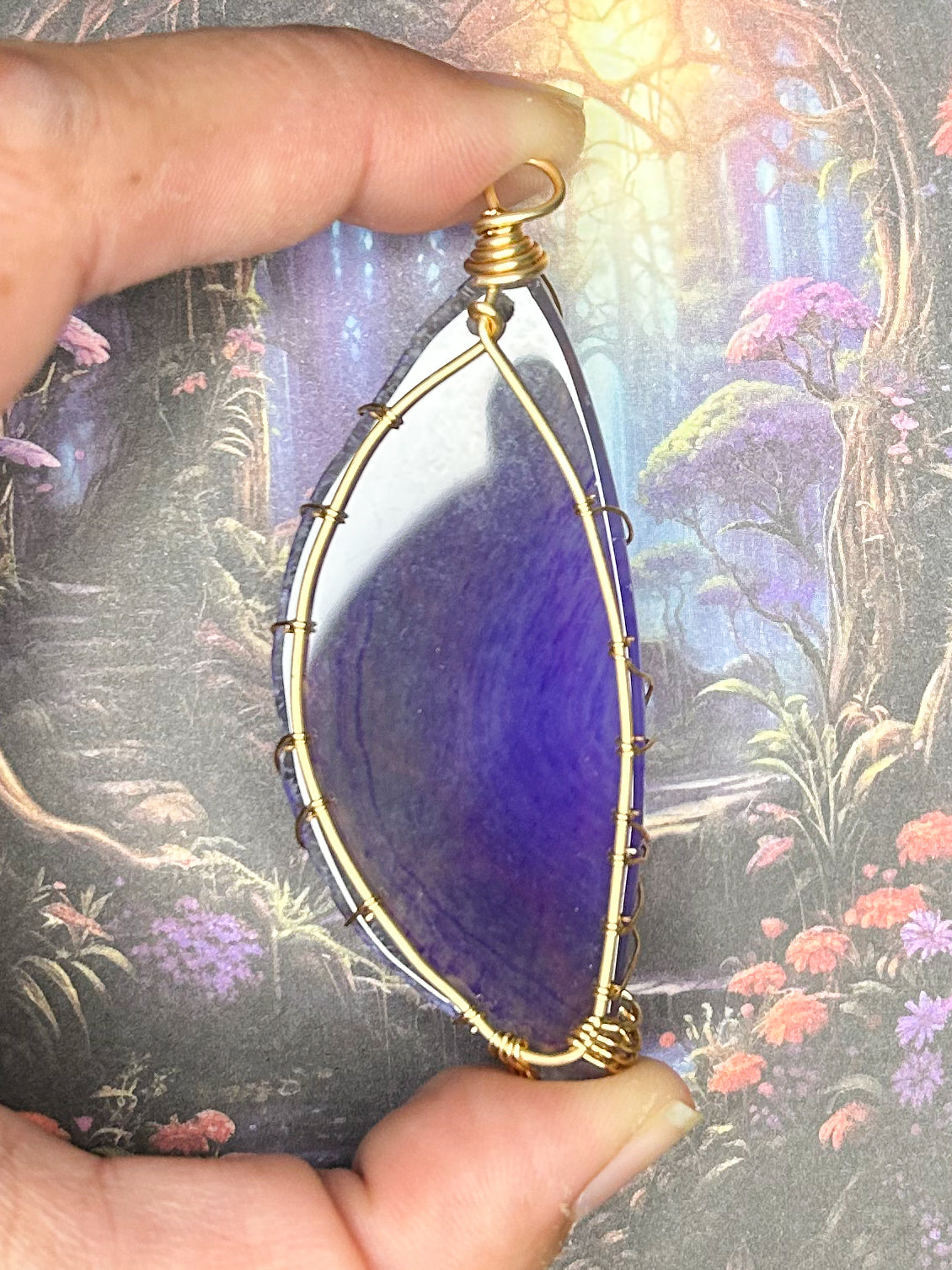 Agate Slice Pendant AS85