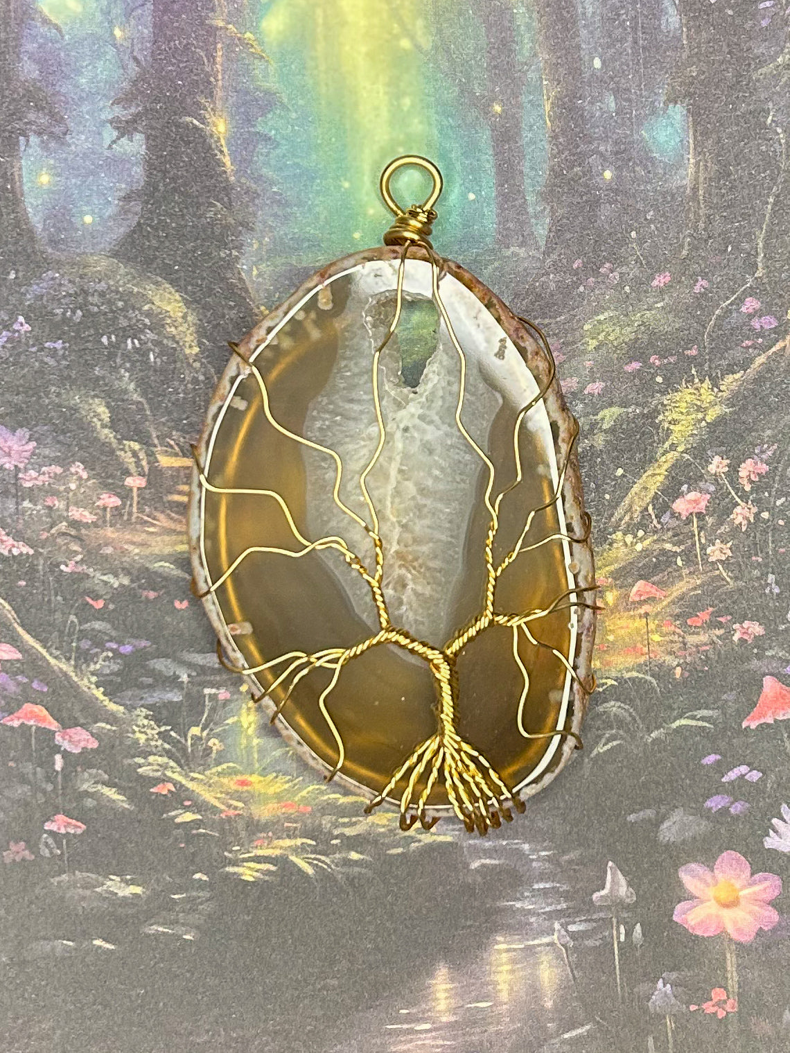 Agate Slice Pendant AS79