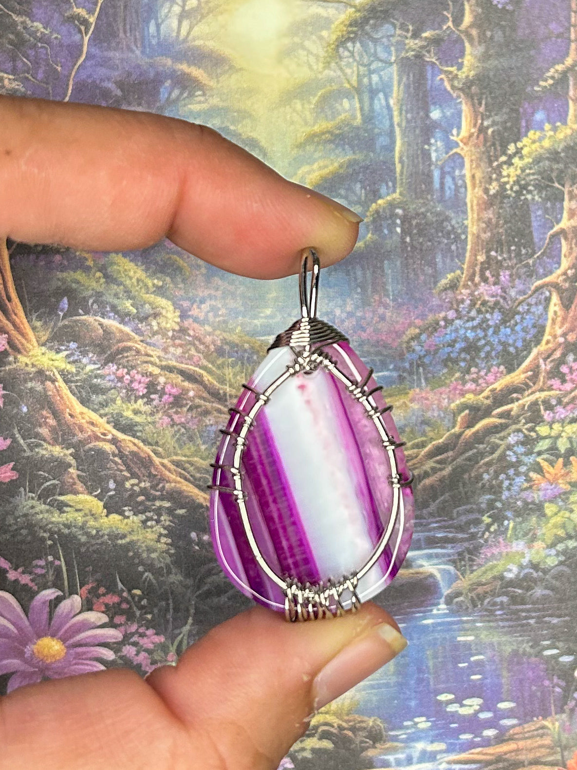 Agate Slice Pendant AS75