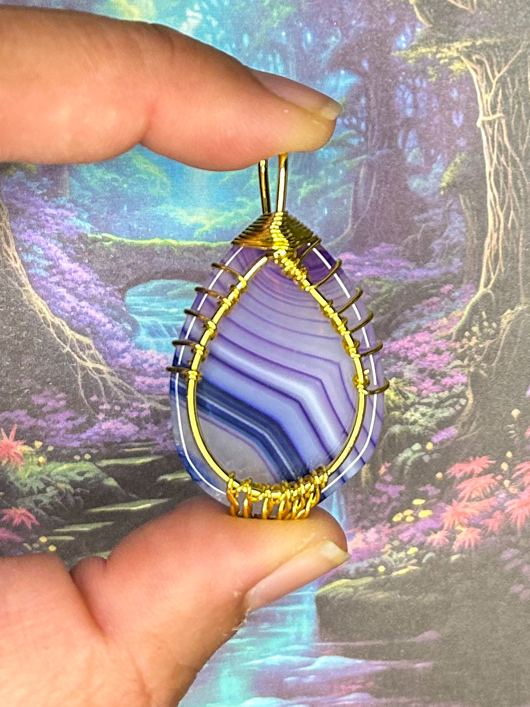 Agate Slice Pendant AS76