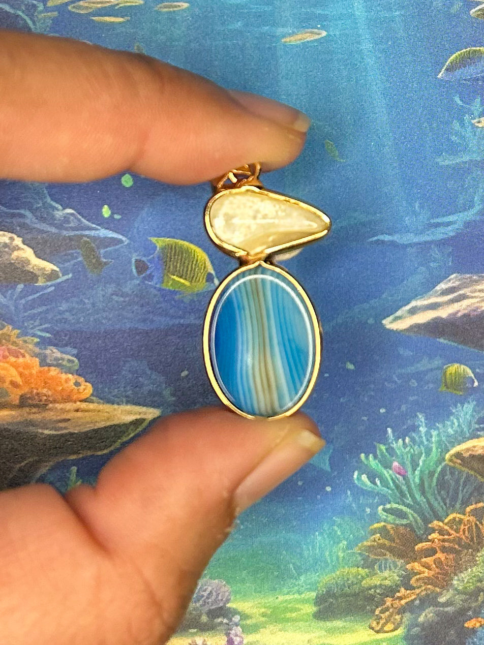 Agate Slice Pendant AS65