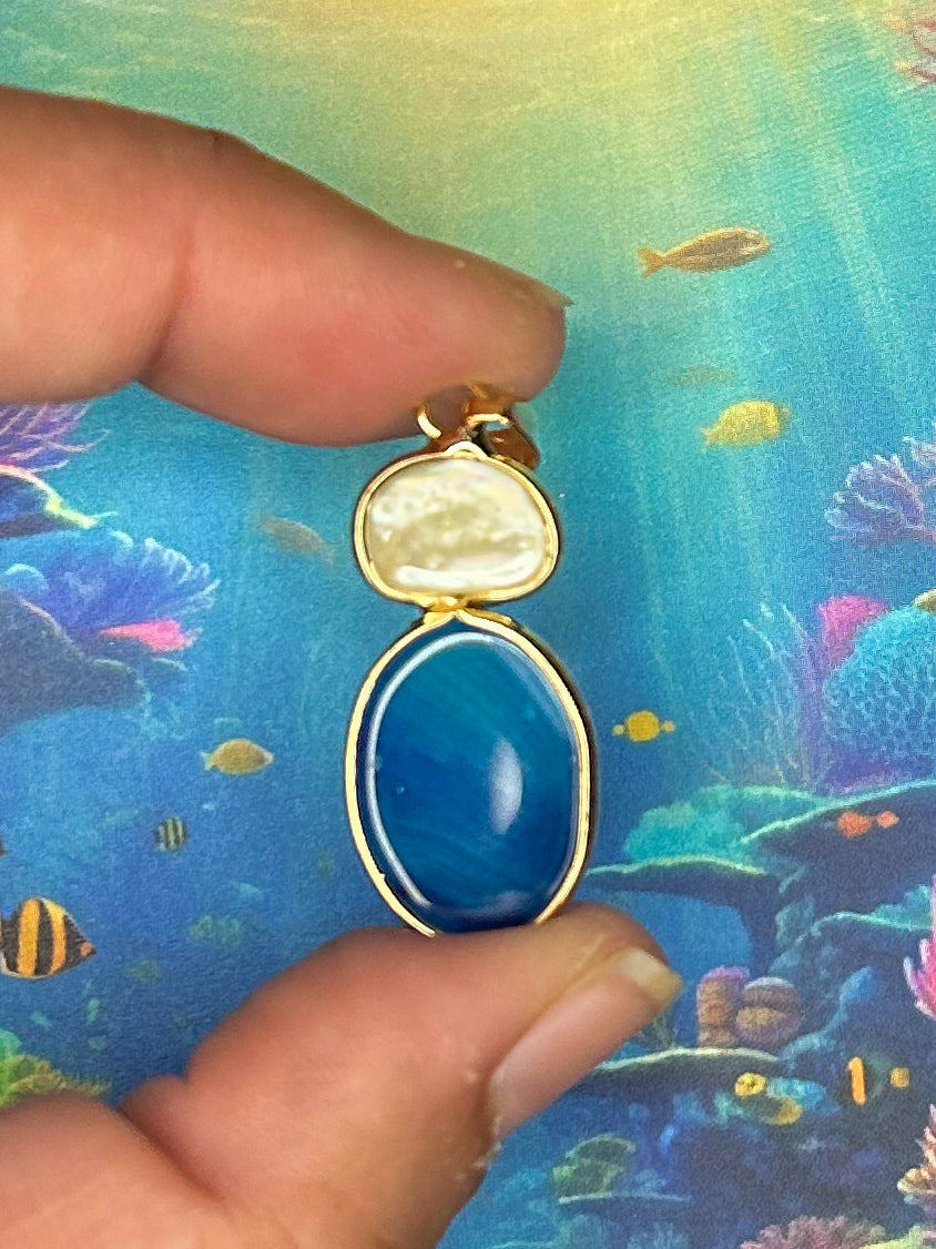 Agate Slice Pendant AS67
