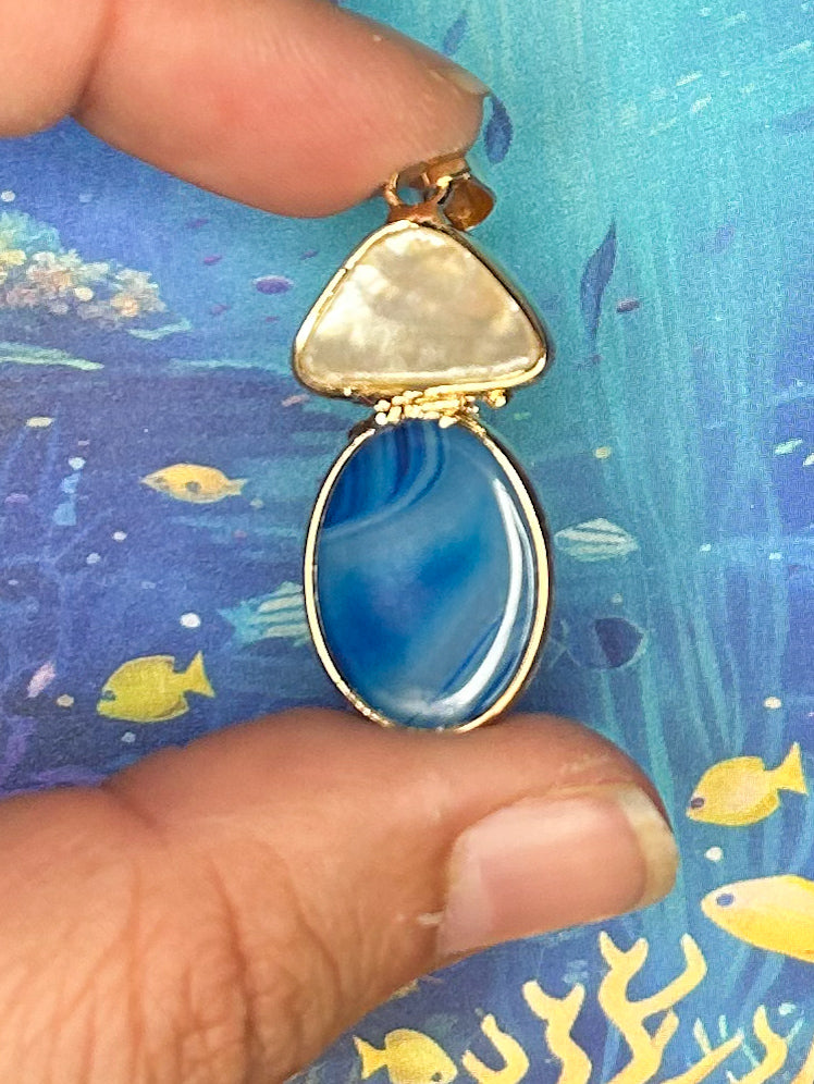 Agate Slice Pendant AS71