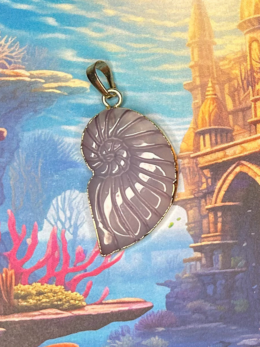 Agate Slice Pendant AS50
