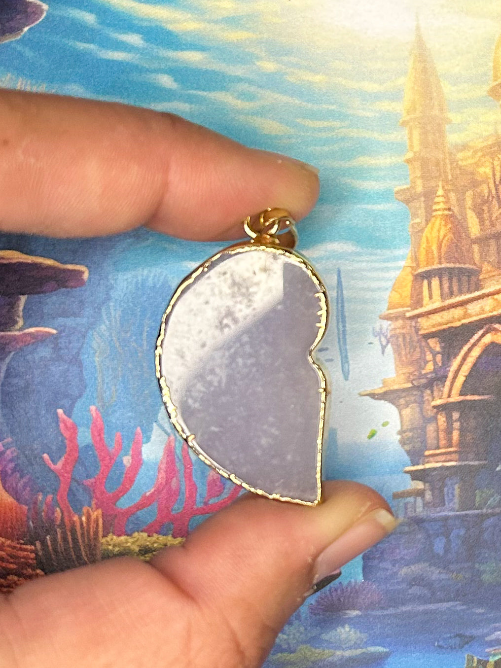 Agate Slice Pendant AS50