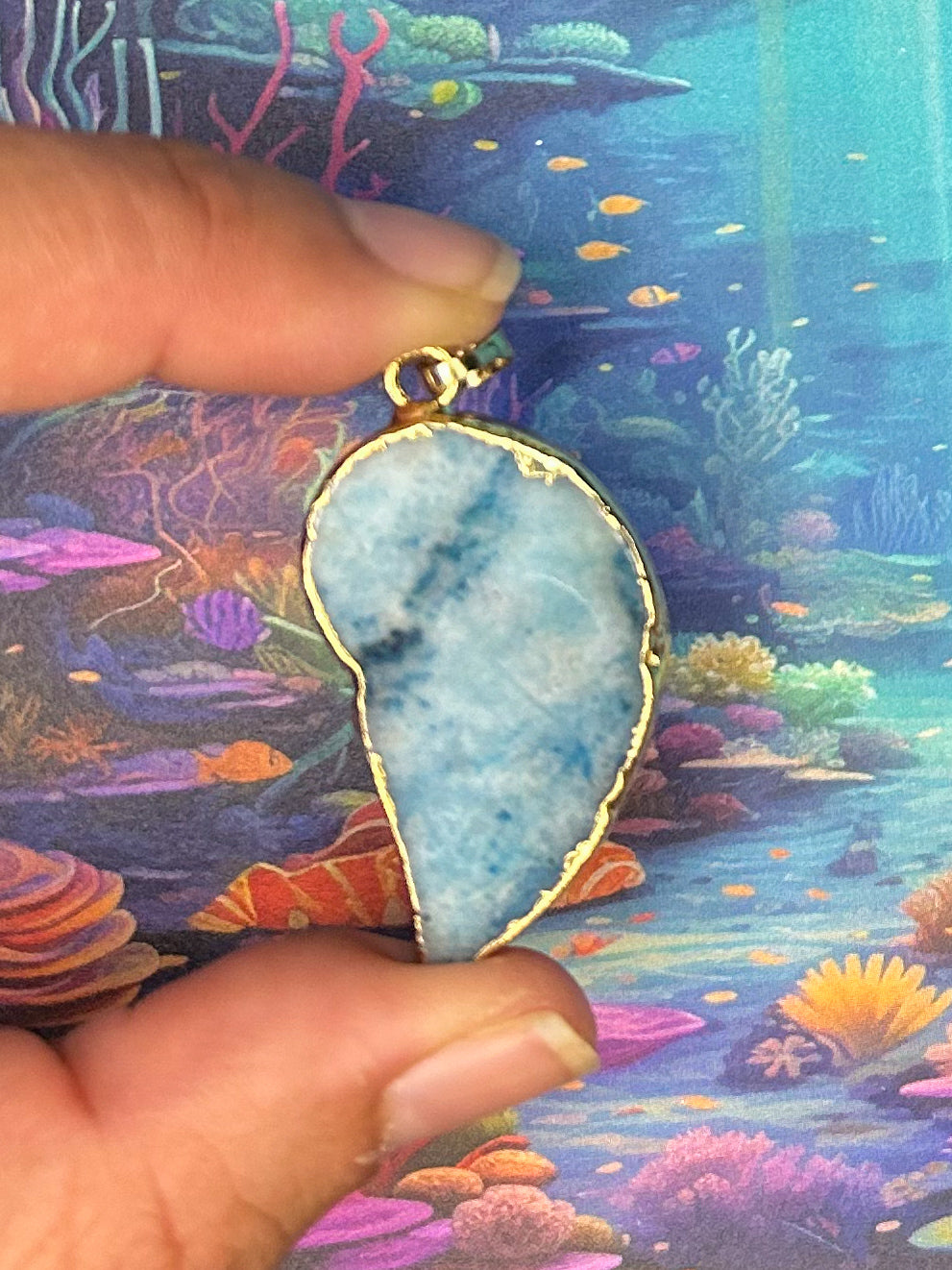Agate Slice Pendant AS48