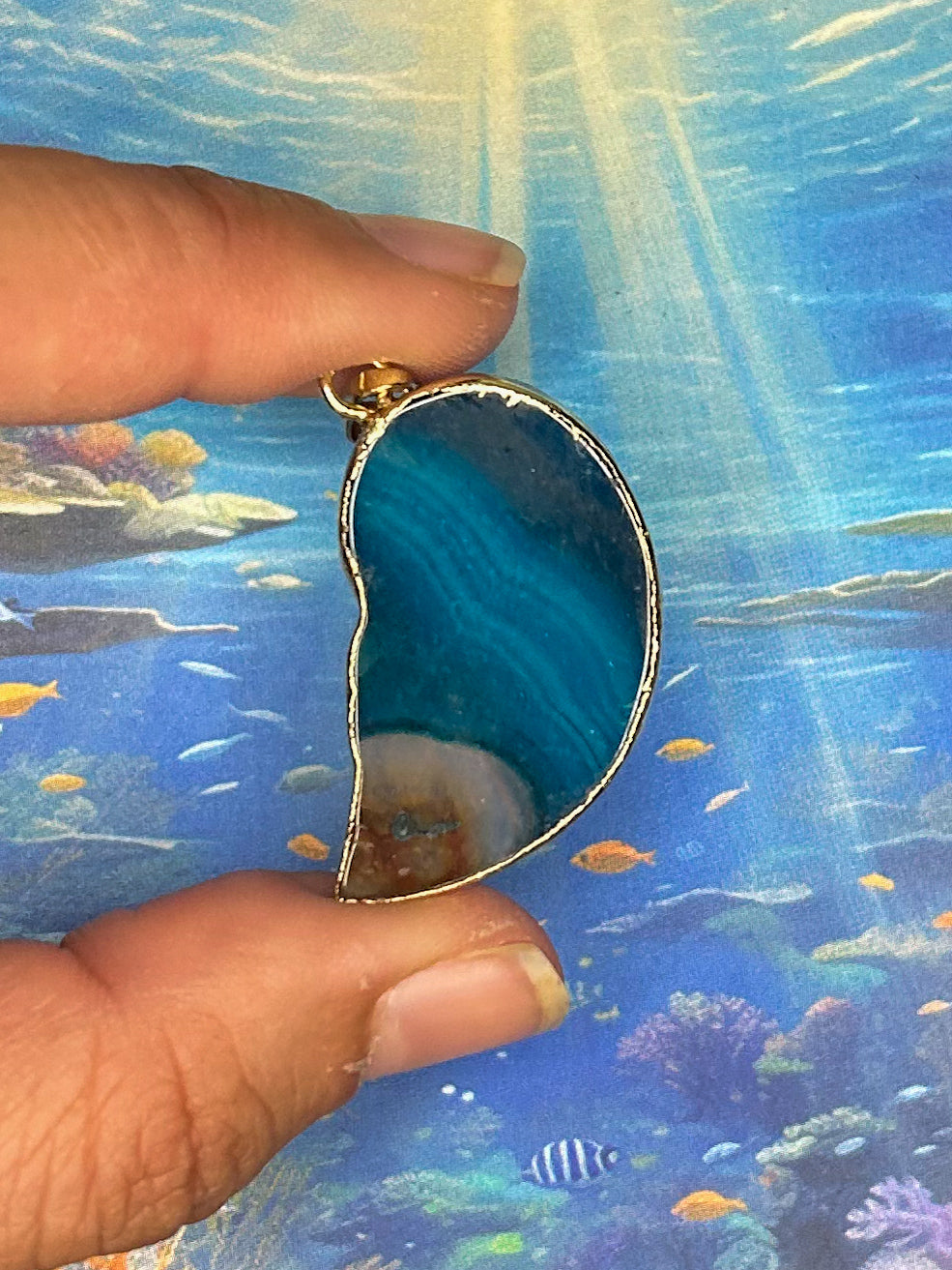 Agate Slice Pendant AS51
