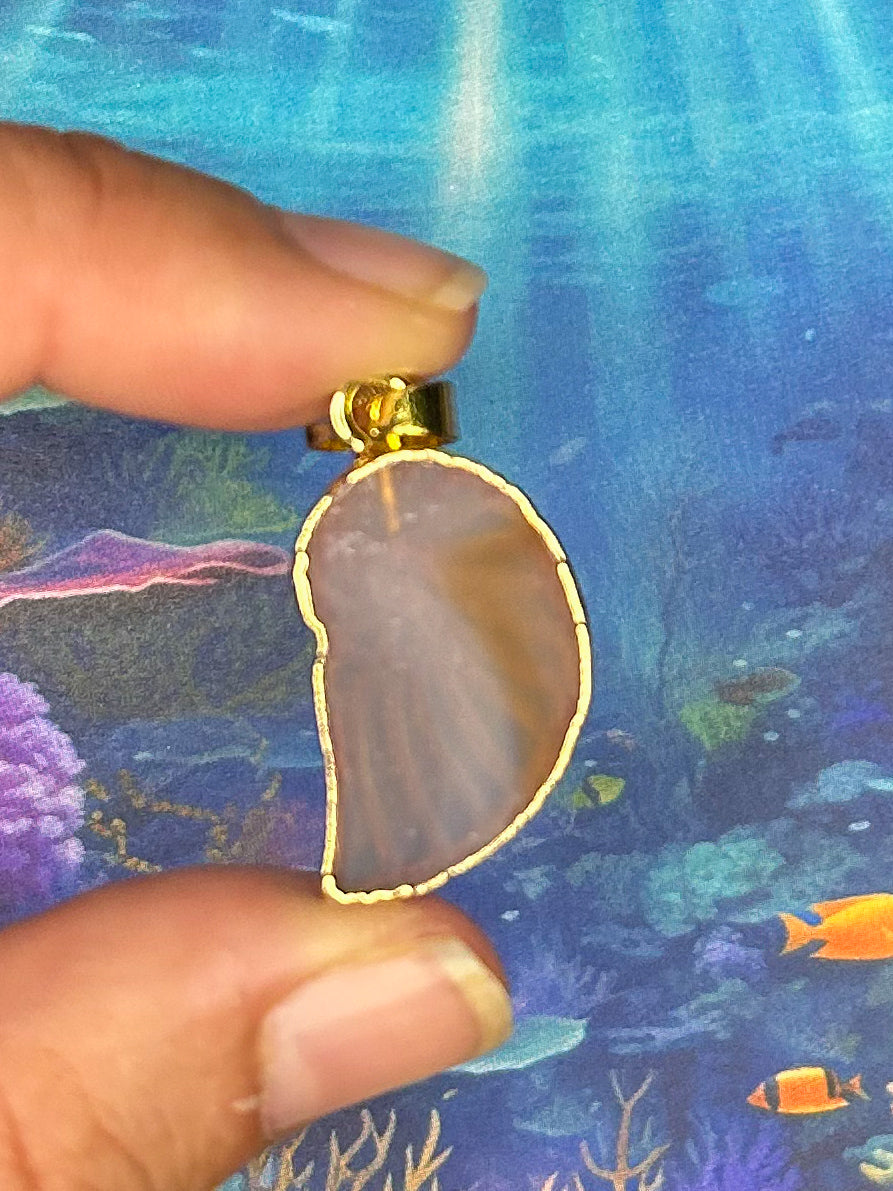 Agate Slice Pendant AS58