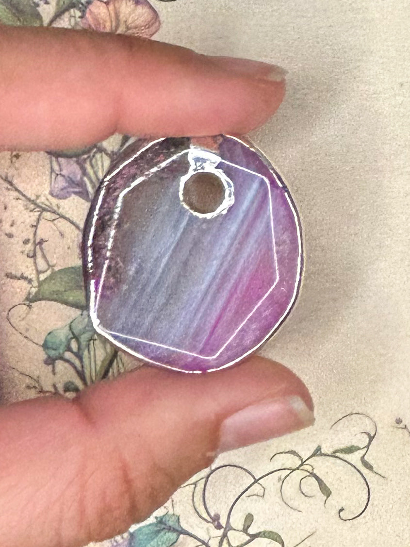 Agate Slice Pendant AS35