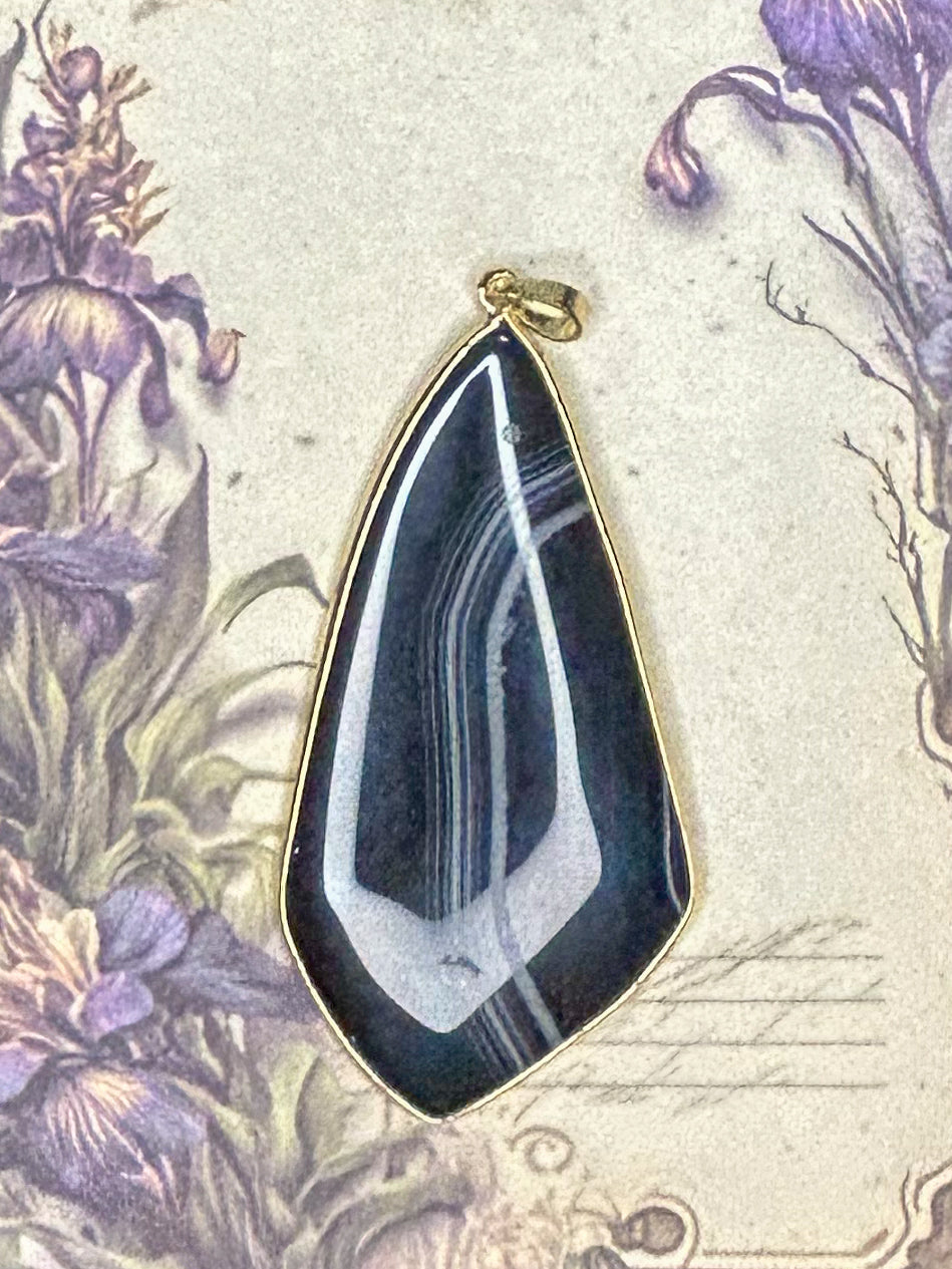 Agate Slice Pendant AS43