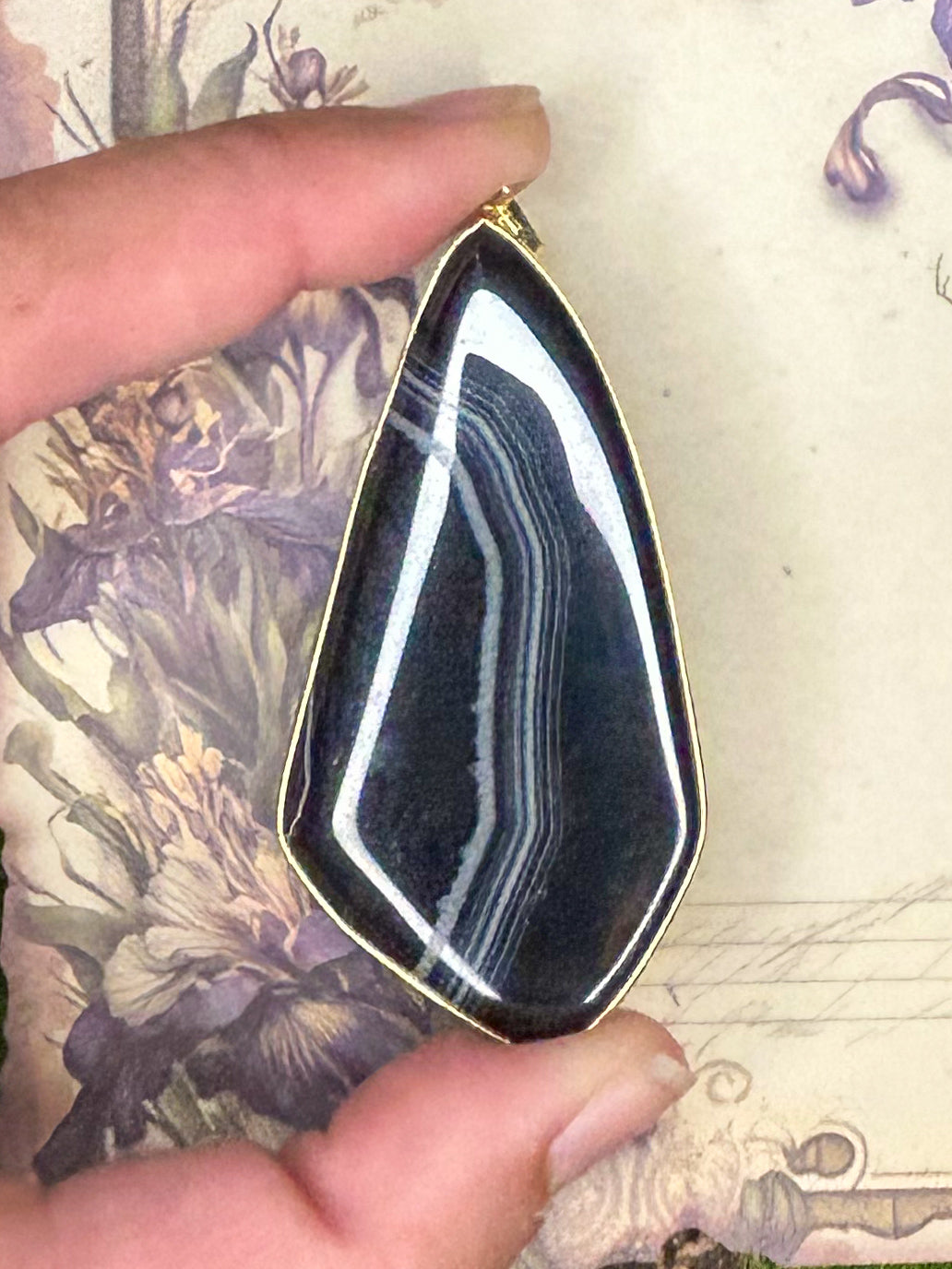 Agate Slice Pendant AS43